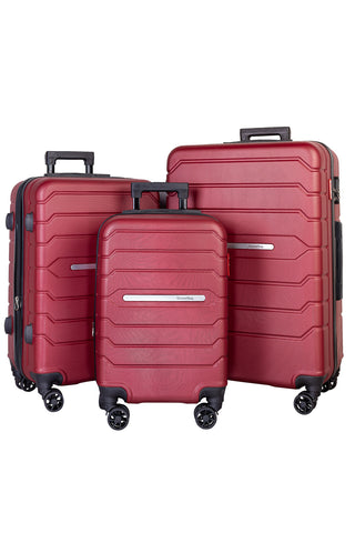 Kit 3 malas de viagem Abs 20" 24" 28" Arizona