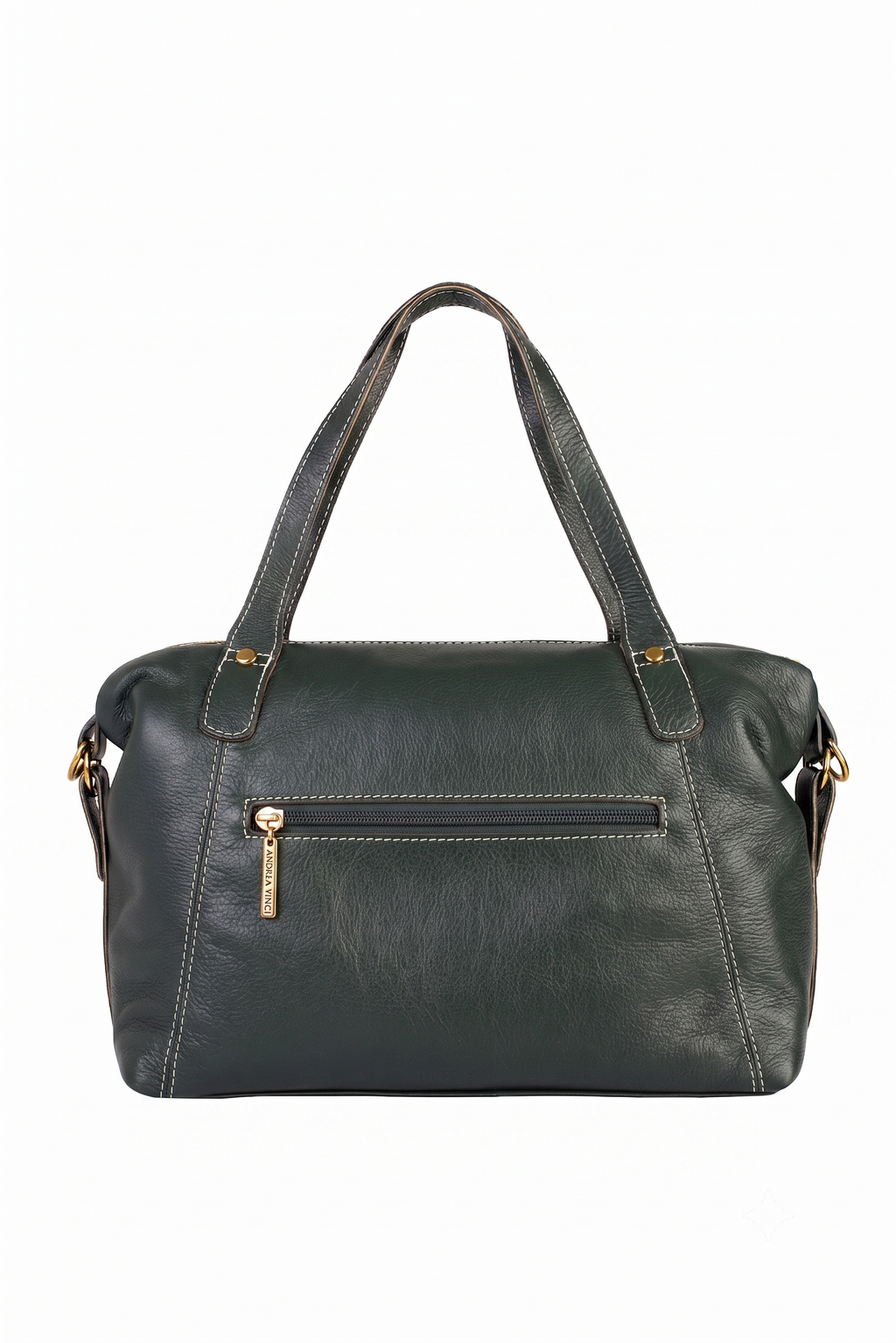 Bolsa de couro liso grande Aurora