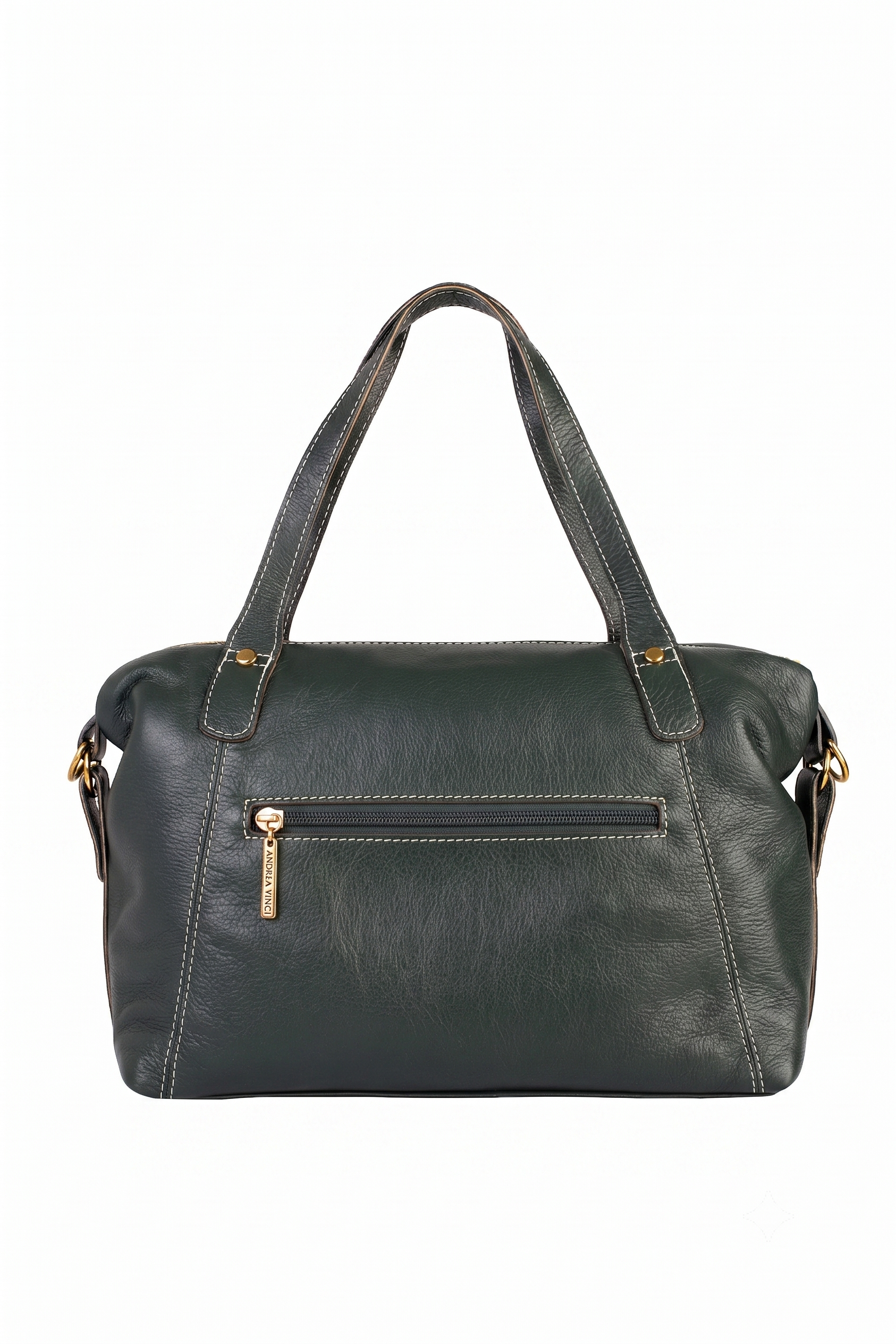 Bolsa de couro liso grande Aurora