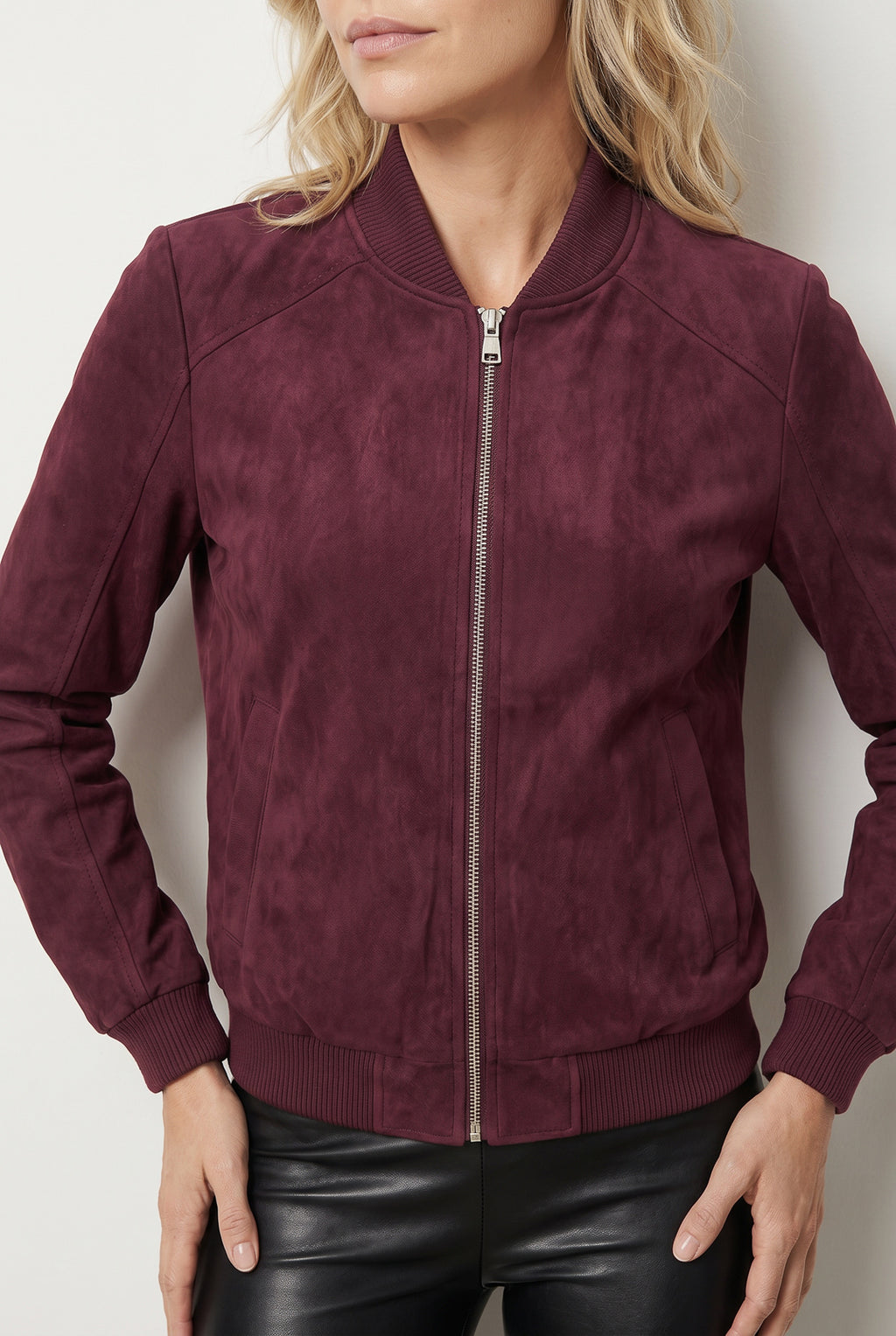 Jaqueta feminina suede 61465