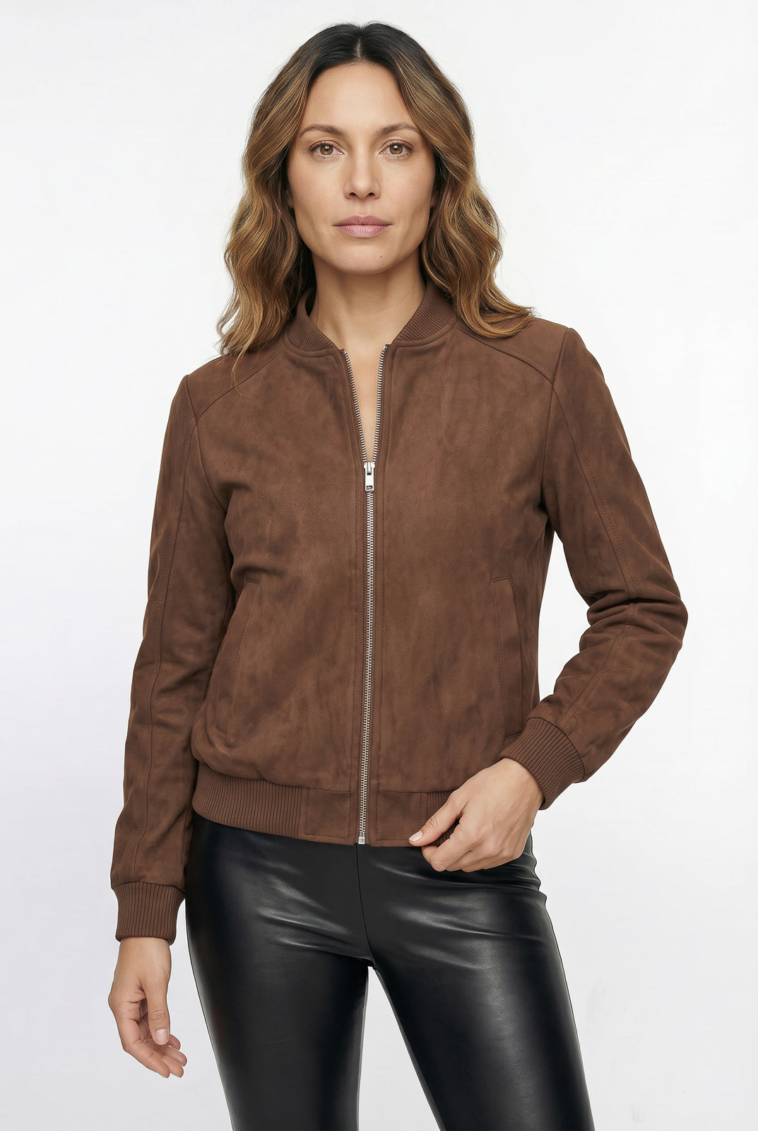 Jaqueta feminina suede 61465