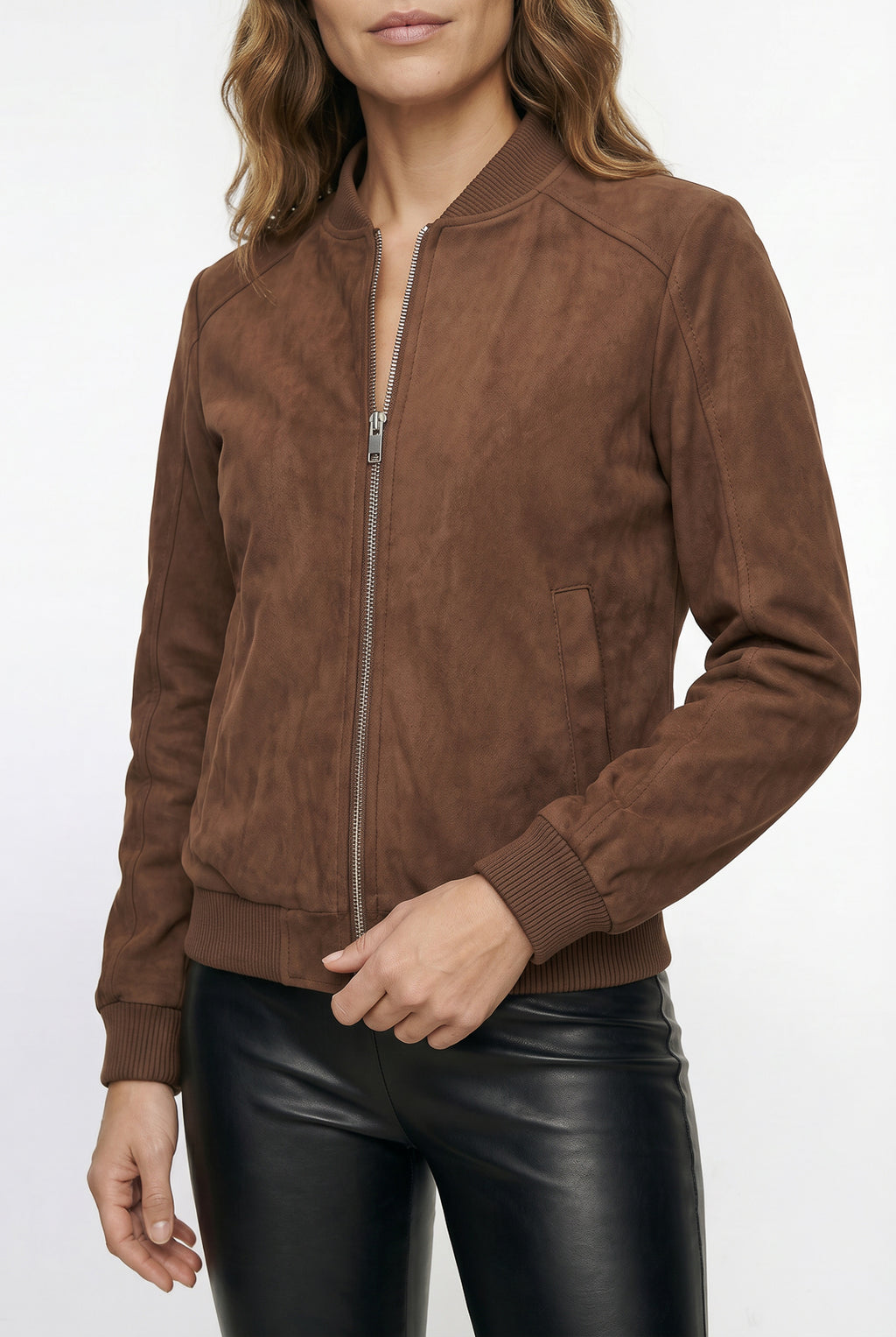 Jaqueta feminina suede 61465