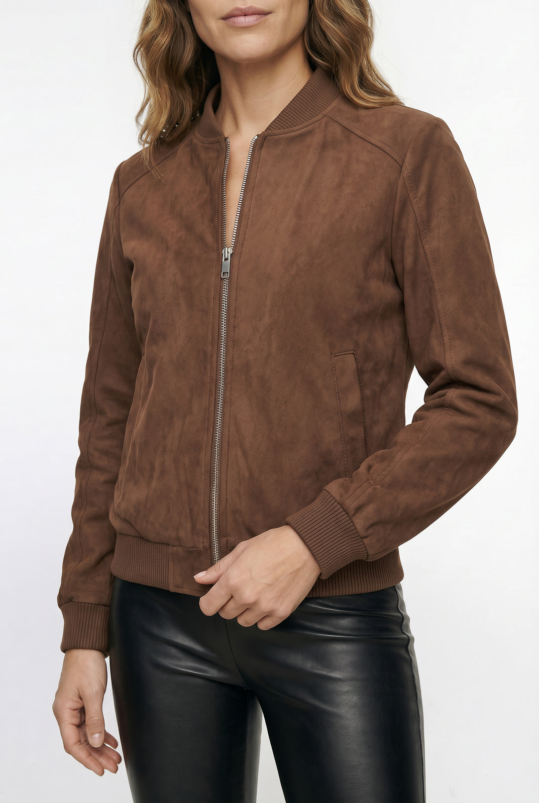 Jaqueta feminina suede 61465