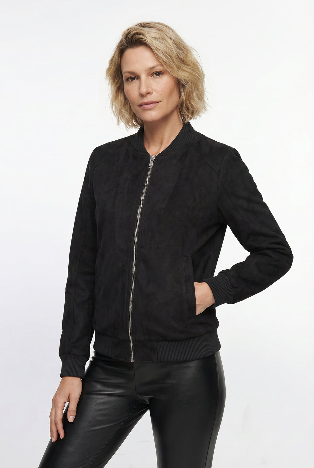 Jaqueta feminina suede 61465