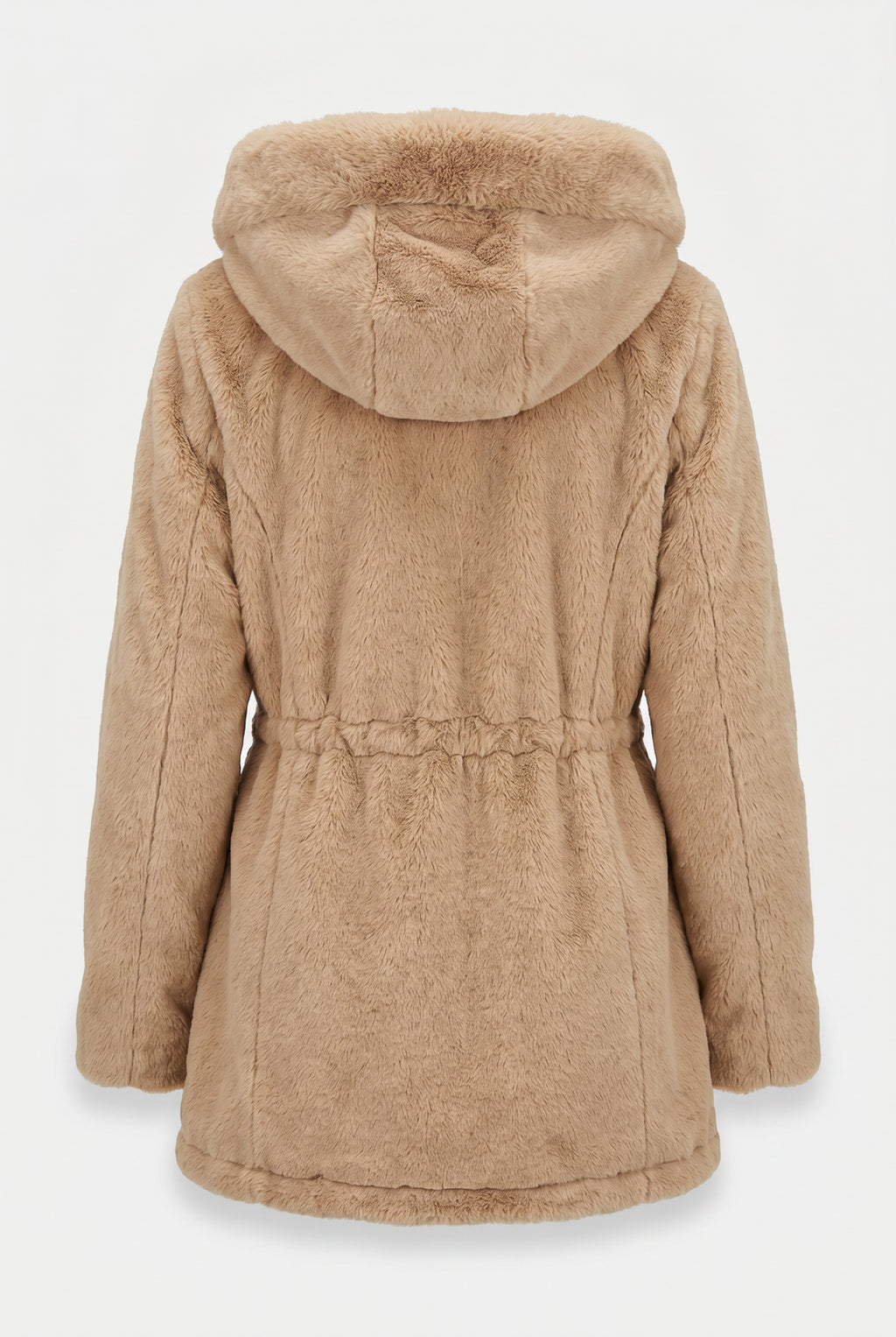 Parka feminina resinada dupla face com pelo 61469