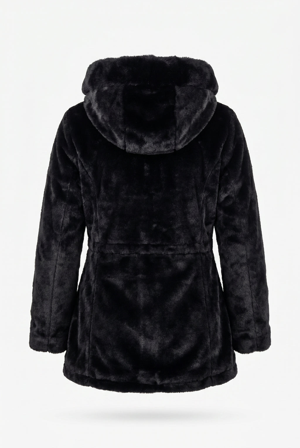 Parka feminina resinada dupla face com pelo 61469