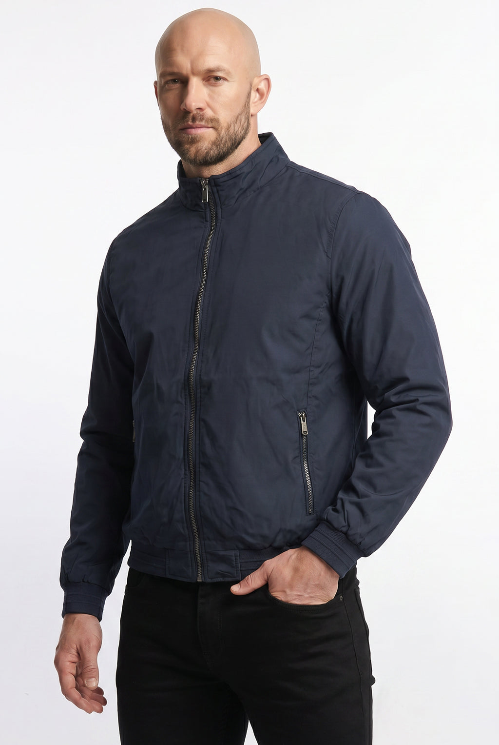 Jaqueta masculina nylon resinada 69485