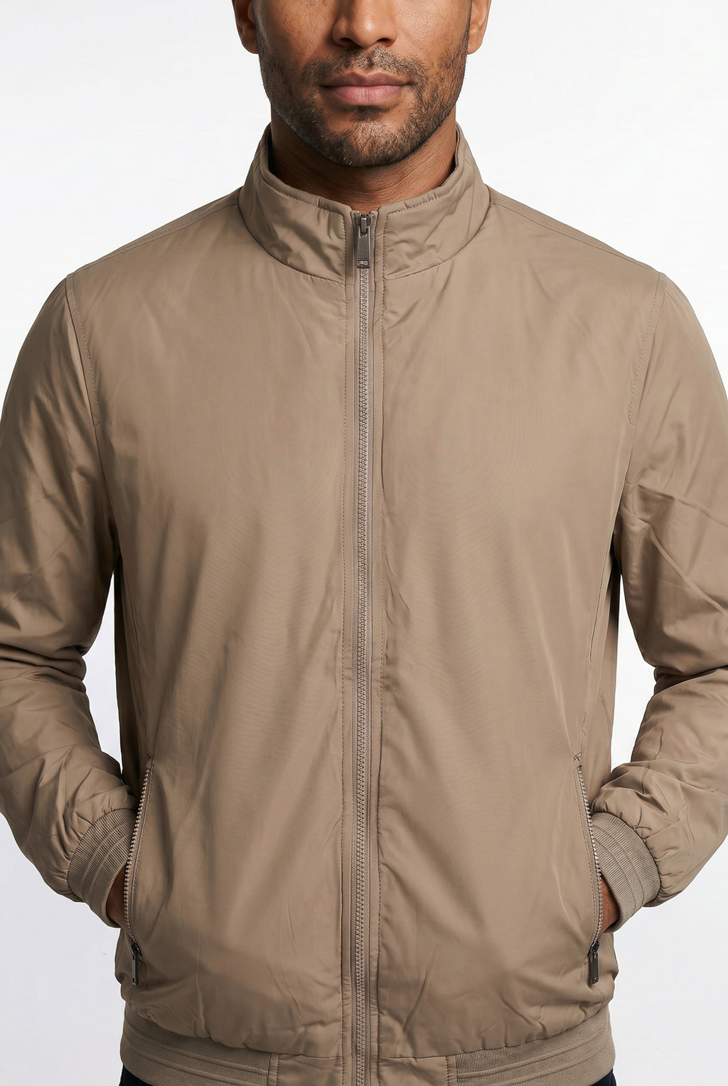 Jaqueta masculina nylon resinada 69485