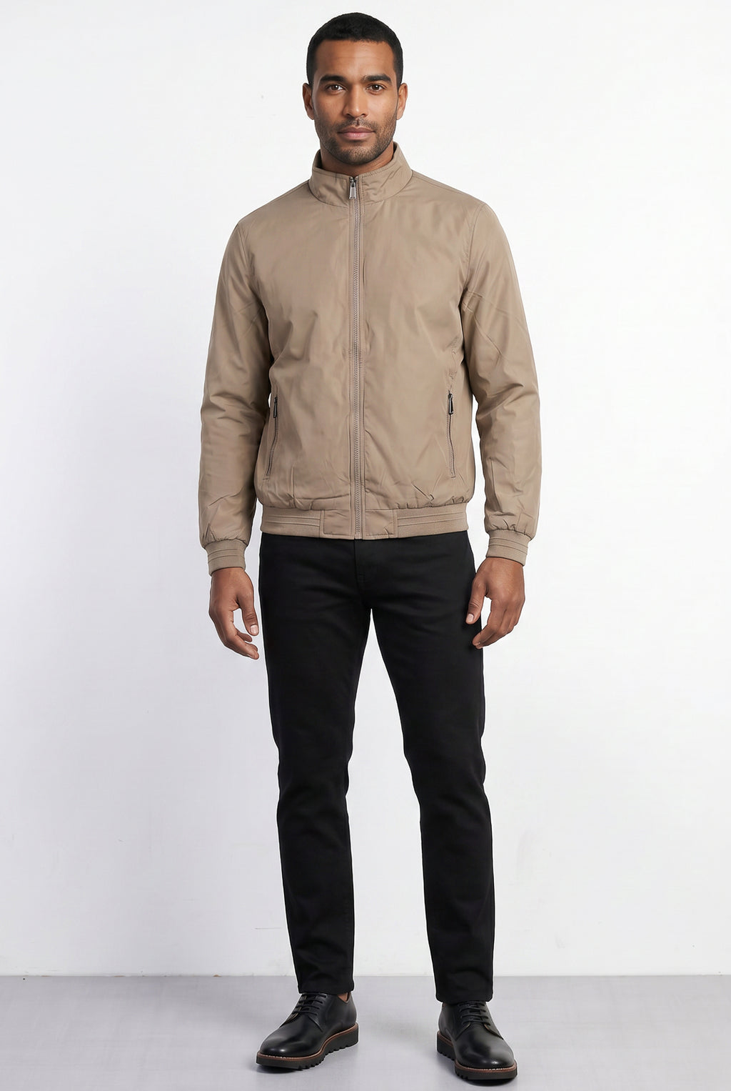 Jaqueta masculina nylon resinada 69485