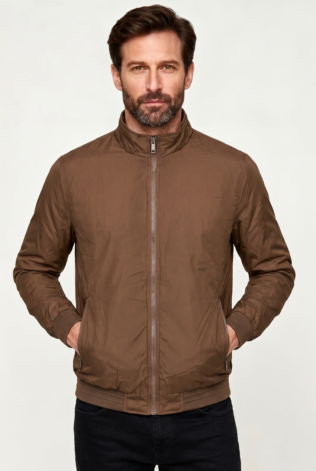 Jaqueta masculina nylon resinada 69485