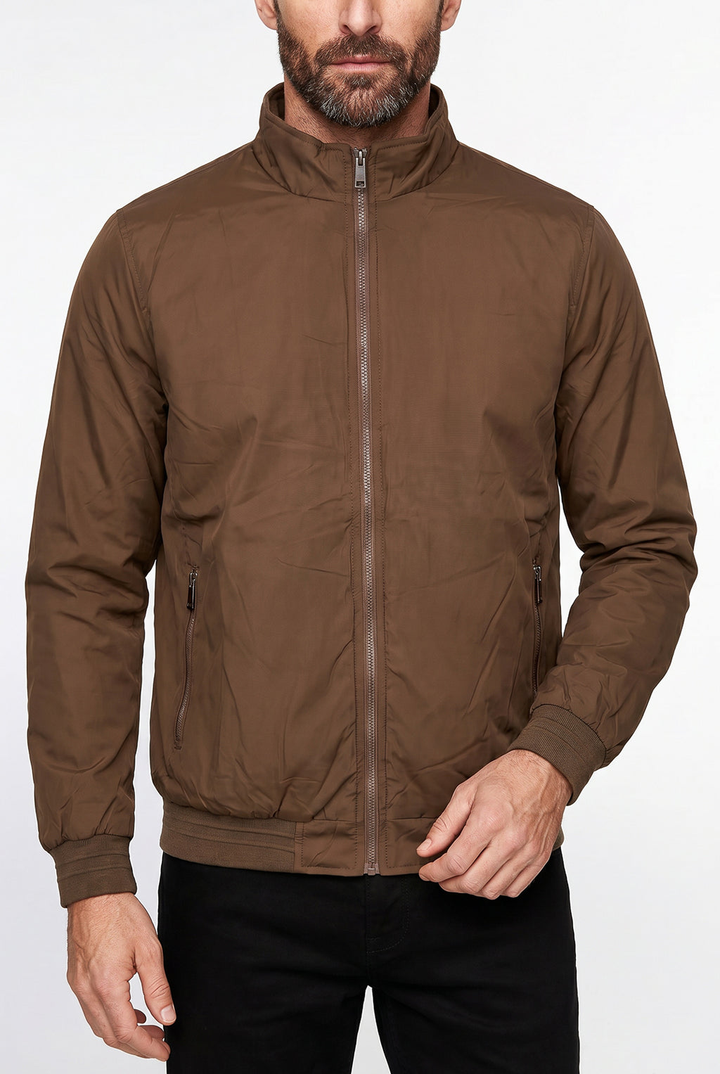 Jaqueta masculina nylon resinada 69485