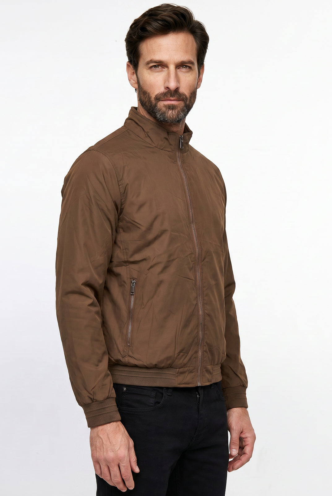 Jaqueta masculina nylon resinada 69485