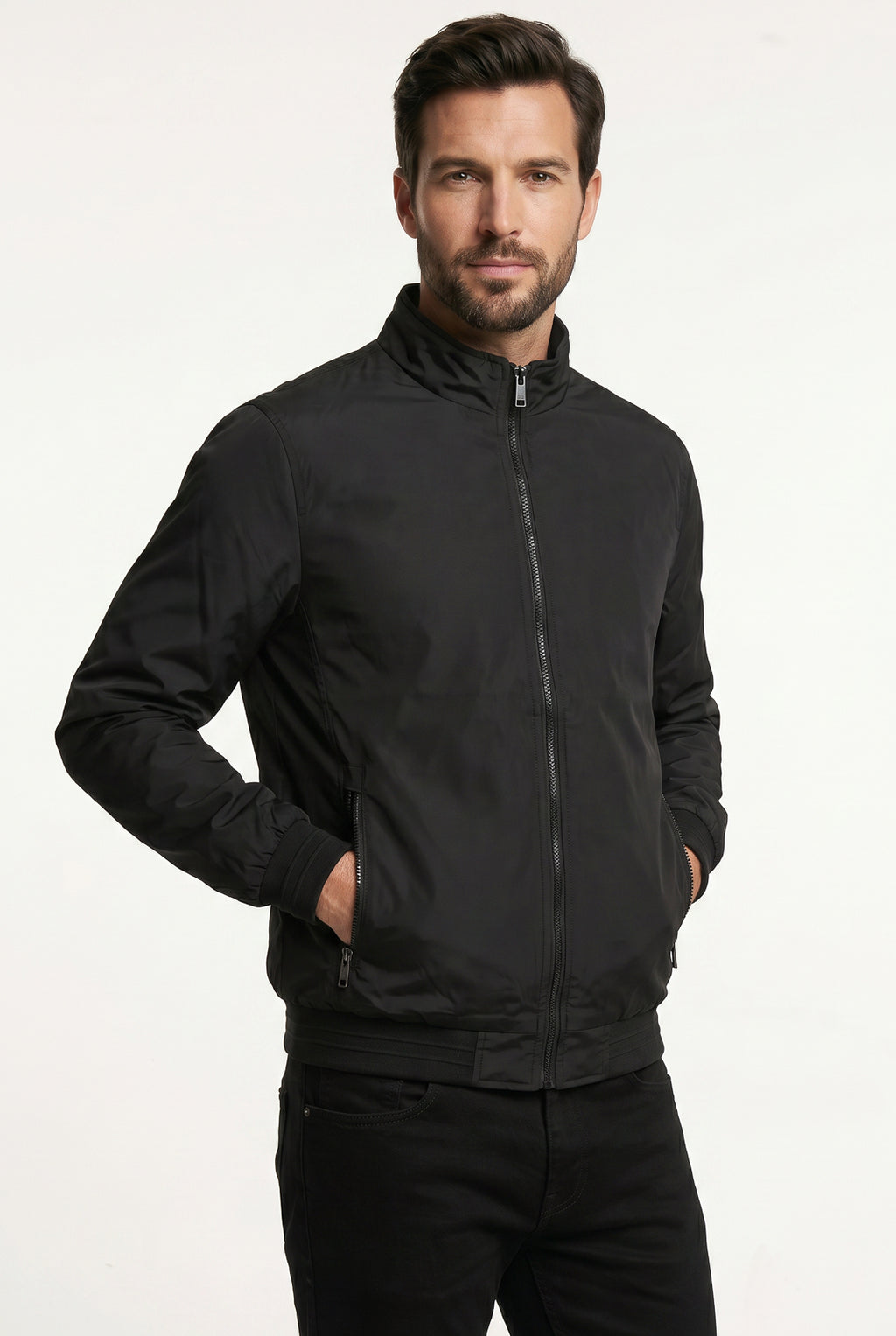 Jaqueta masculina nylon resinada 69485