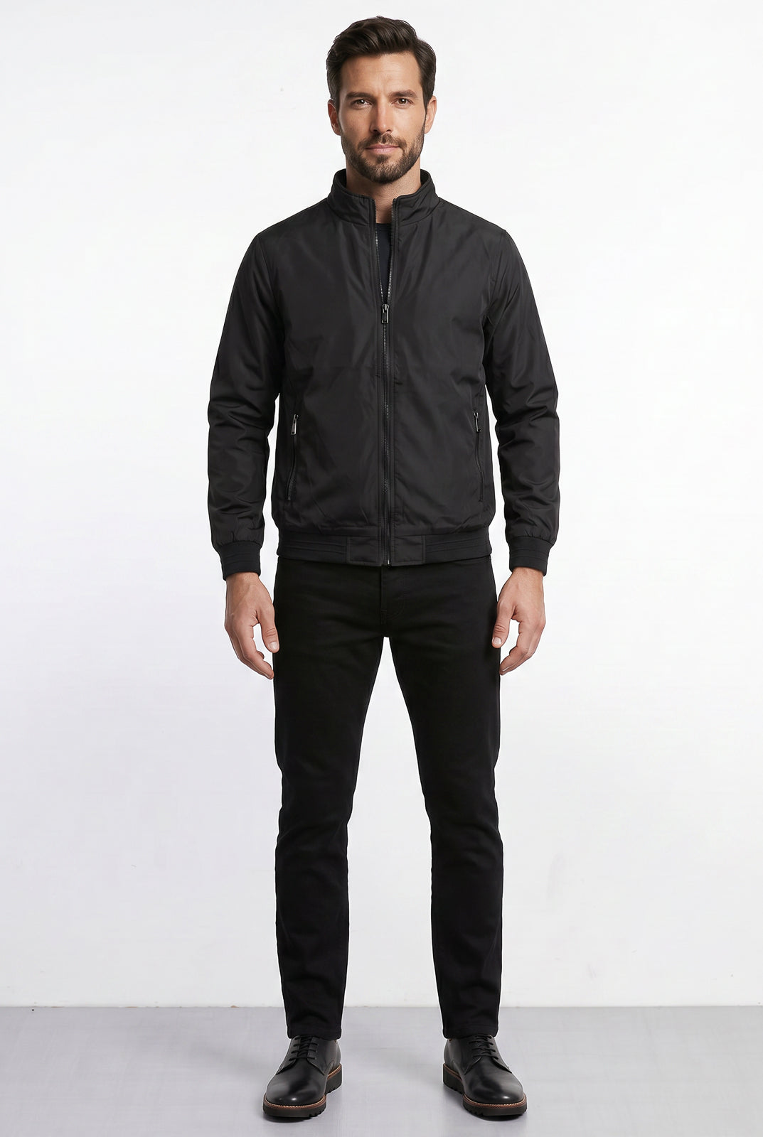 Jaqueta masculina nylon resinada 69485
