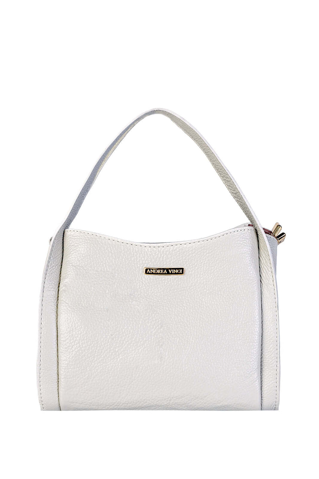 Bolsa de mão em couro liso Helena - Enluaze