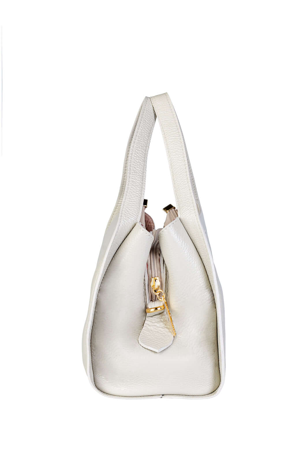 Bolsa de mão em couro liso Helena - Enluaze