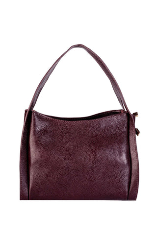 Bolsa de mão em couro liso Helena - Enluaze - Bolsas de Couro e Acessórios