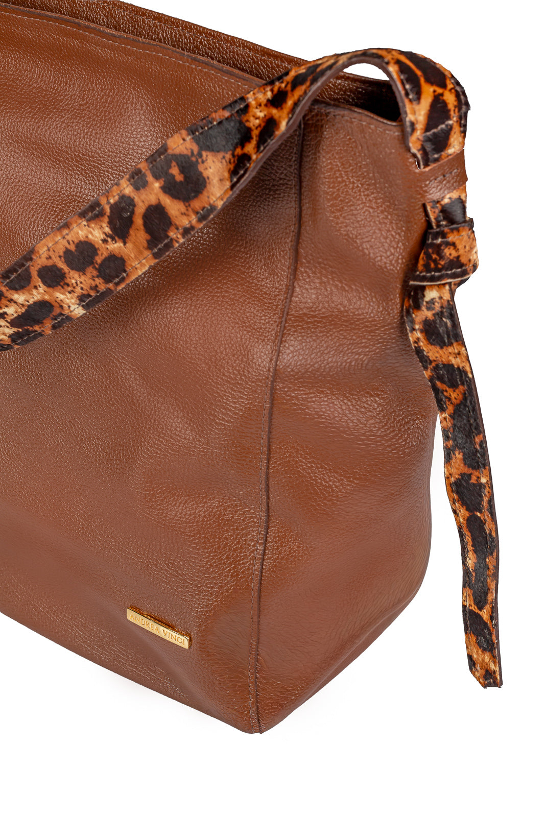 Bolsa sacola de ombro em couro estampado Mara — Enluaze, foto 10