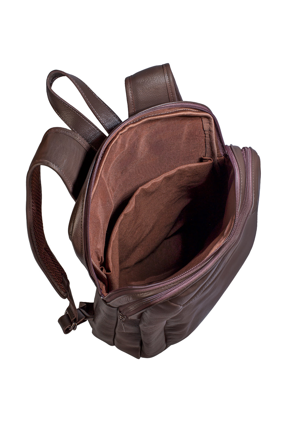 Mochila de couro grande slim Patrick