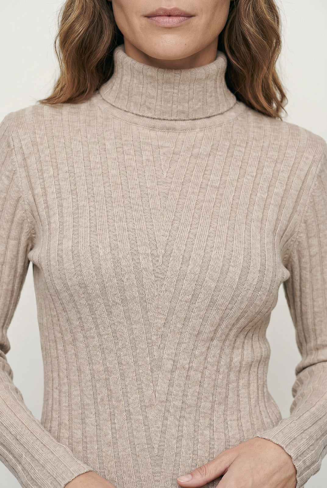 Blusa feminina de malha gola alta 61143