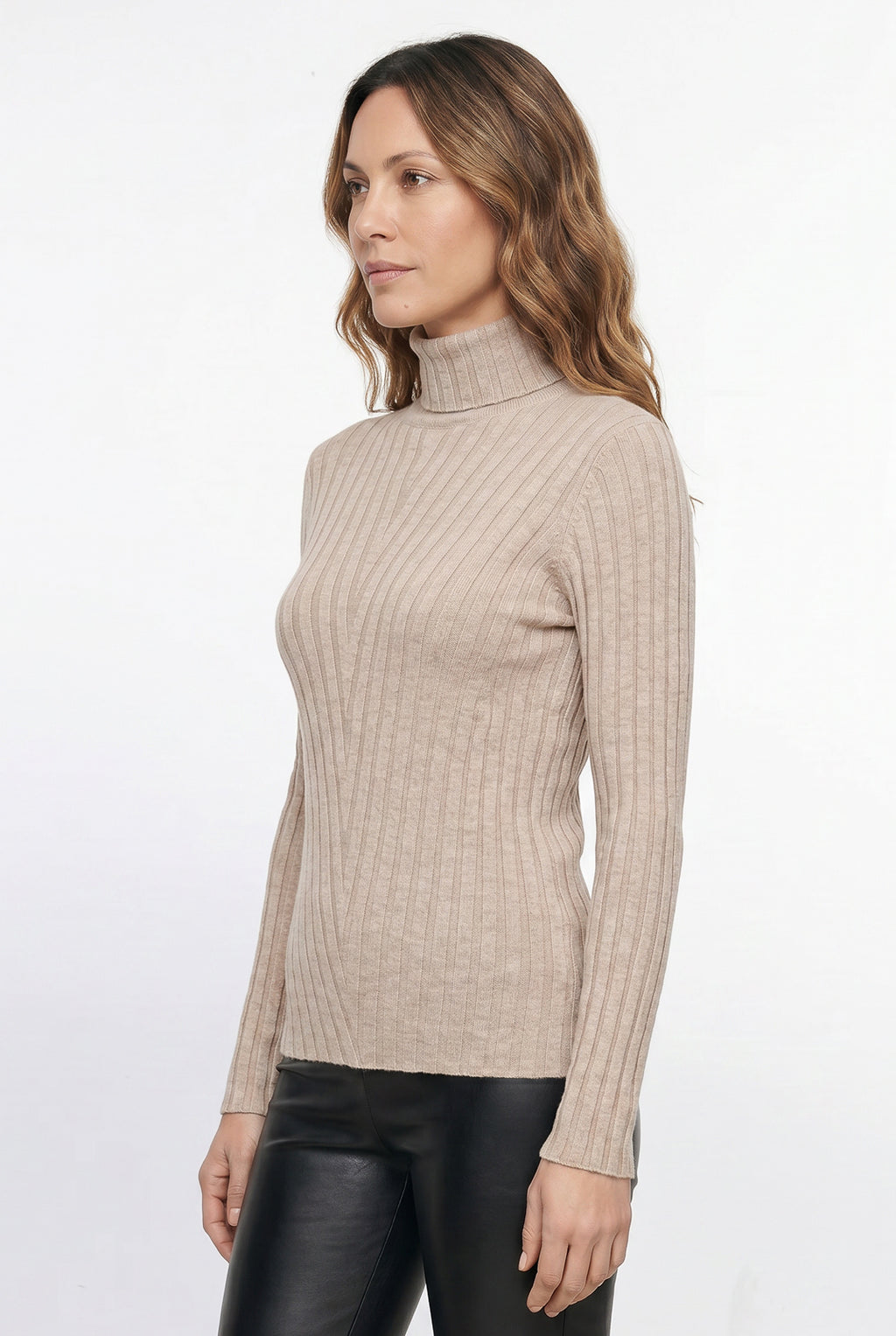 Blusa feminina de malha gola alta 61143