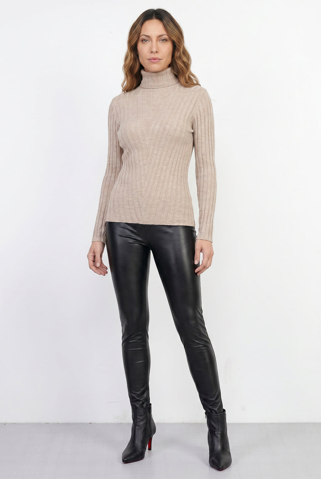 Blusa feminina de malha gola alta 61143