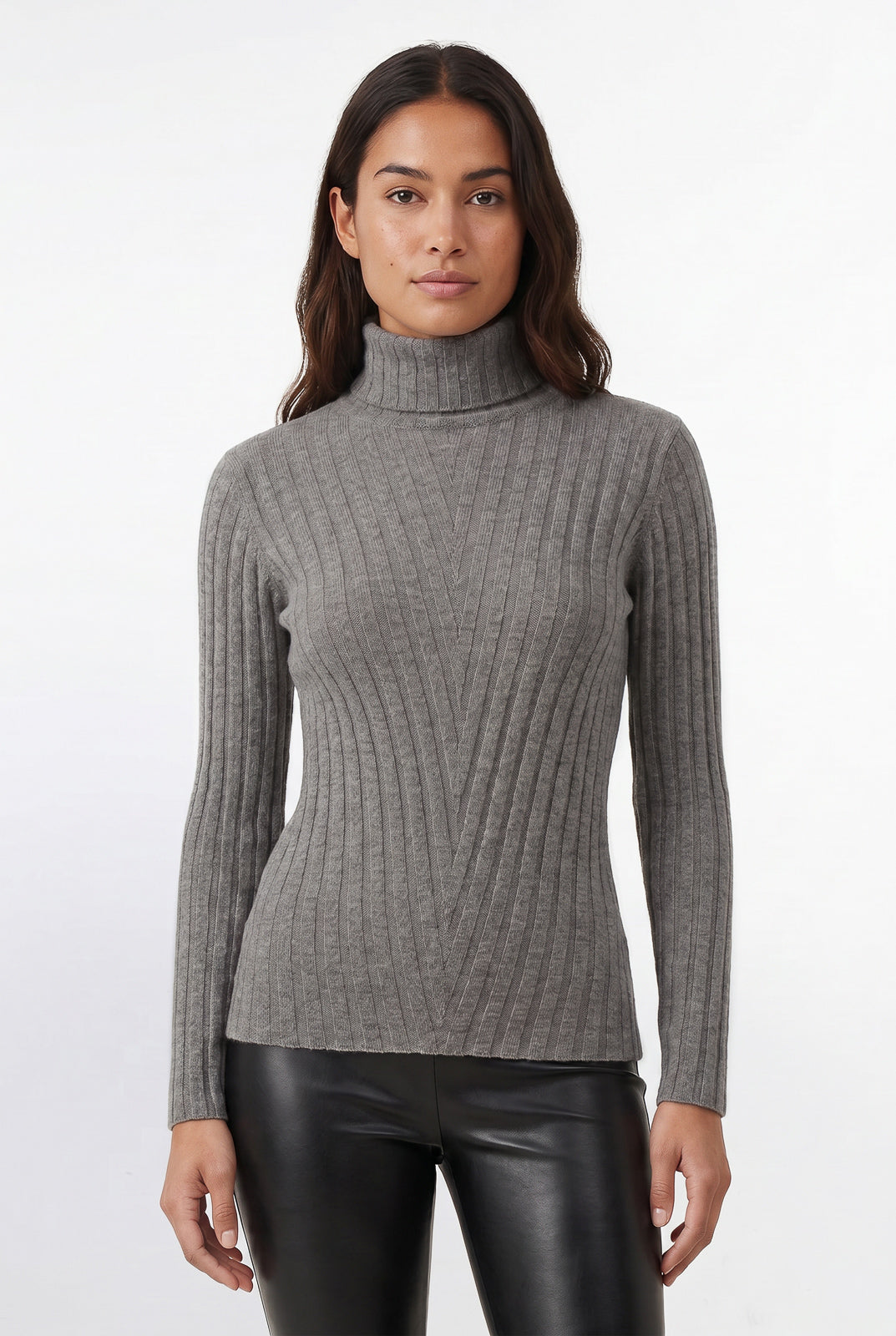 Blusa feminina de malha gola alta 61143