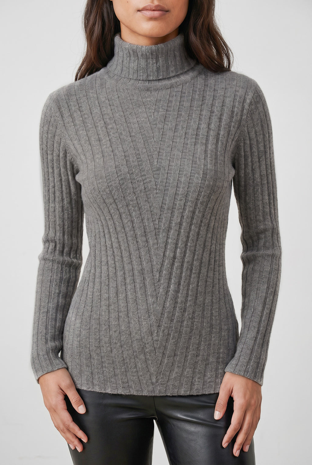 Blusa feminina de malha gola alta 61143