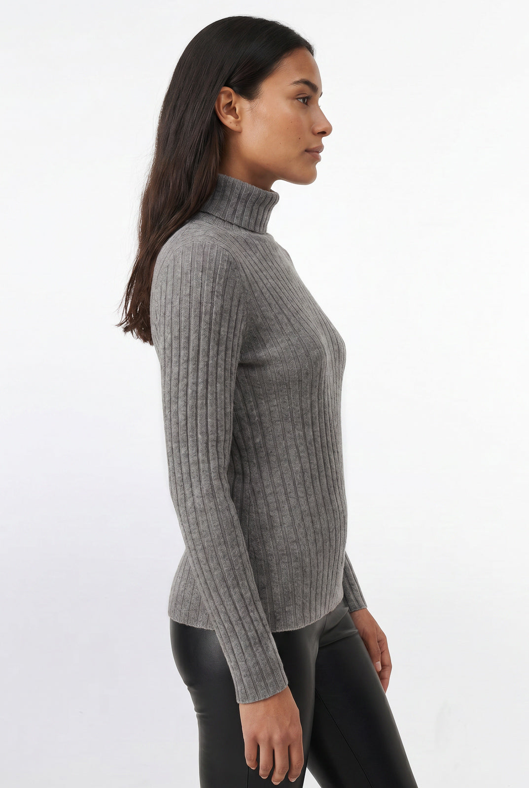 Blusa feminina de malha gola alta 61143