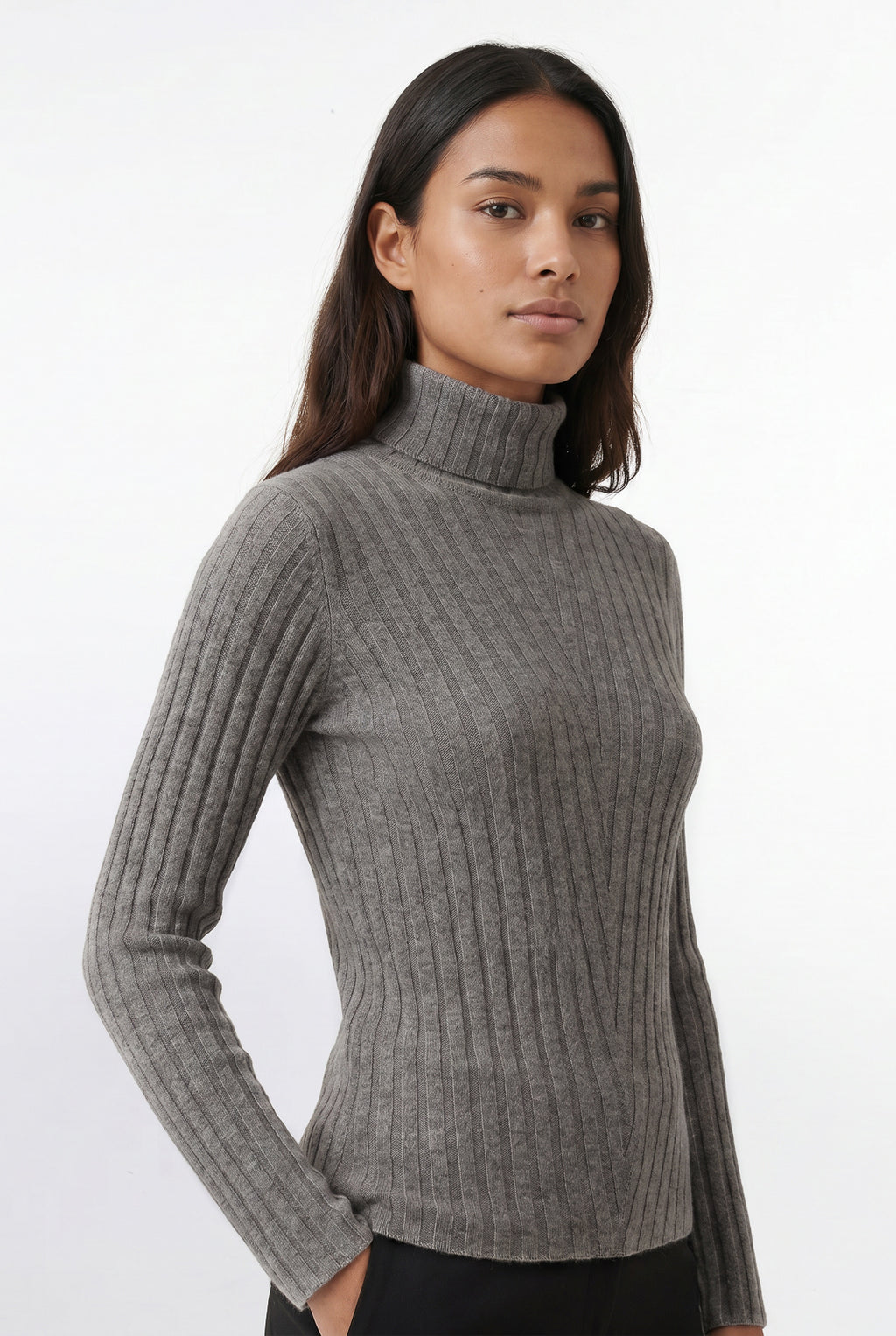 Blusa feminina de malha gola alta 61143