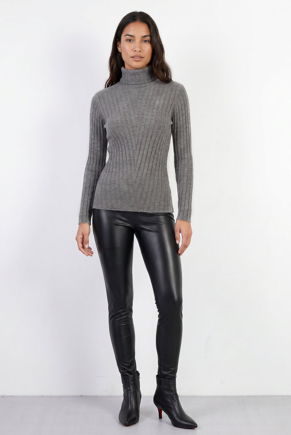 Blusa feminina de malha gola alta 61143