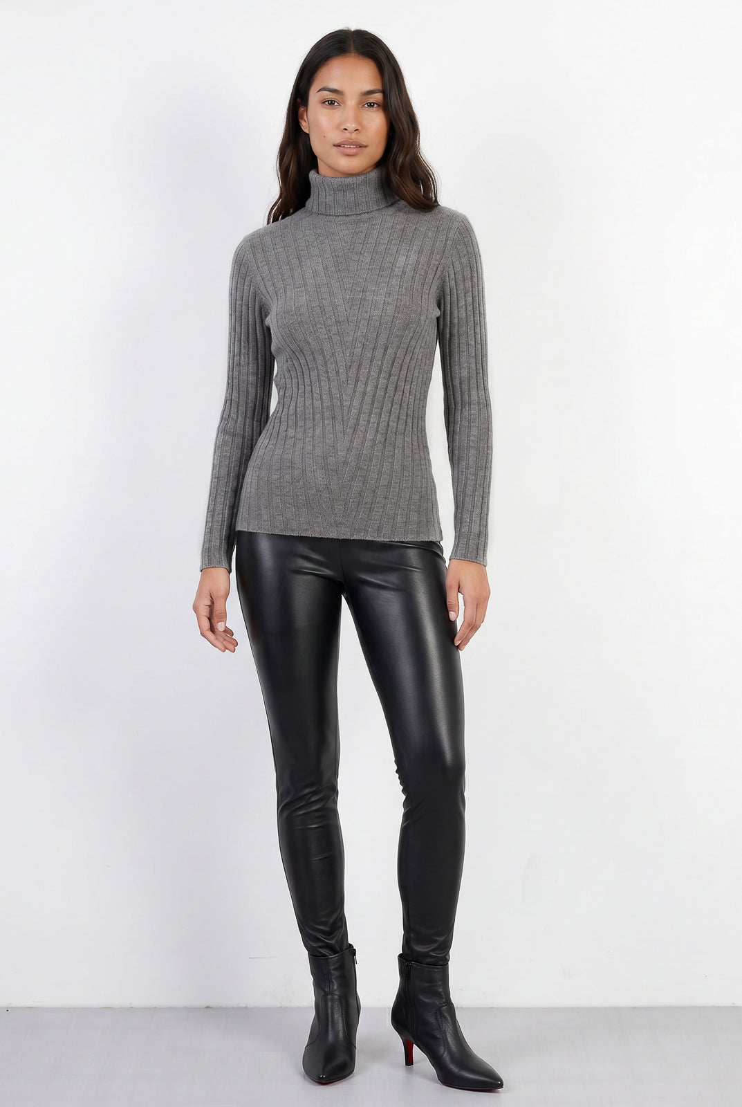 Blusa feminina de malha gola alta 61143