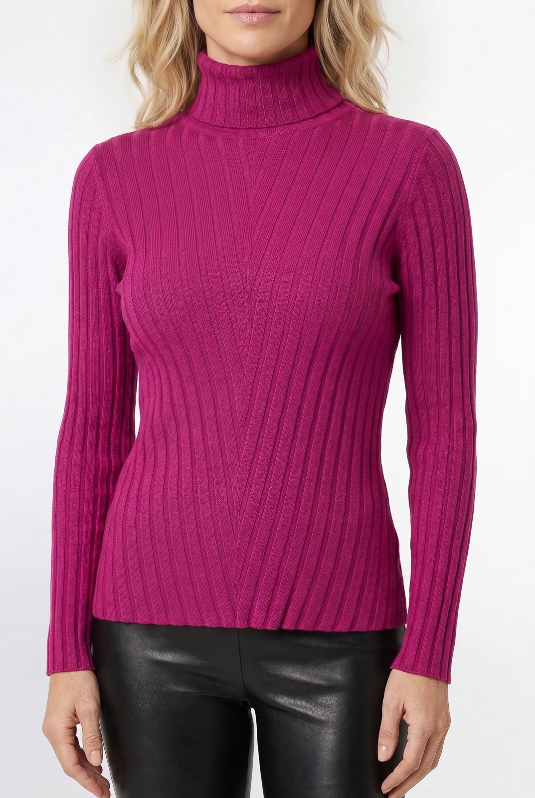 Blusa feminina de malha gola alta 61143