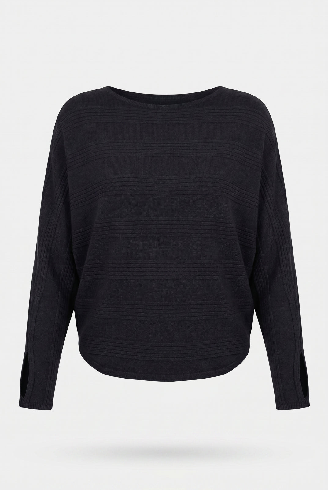 Blusa de malha feminina manga morcego com dedinho 61195