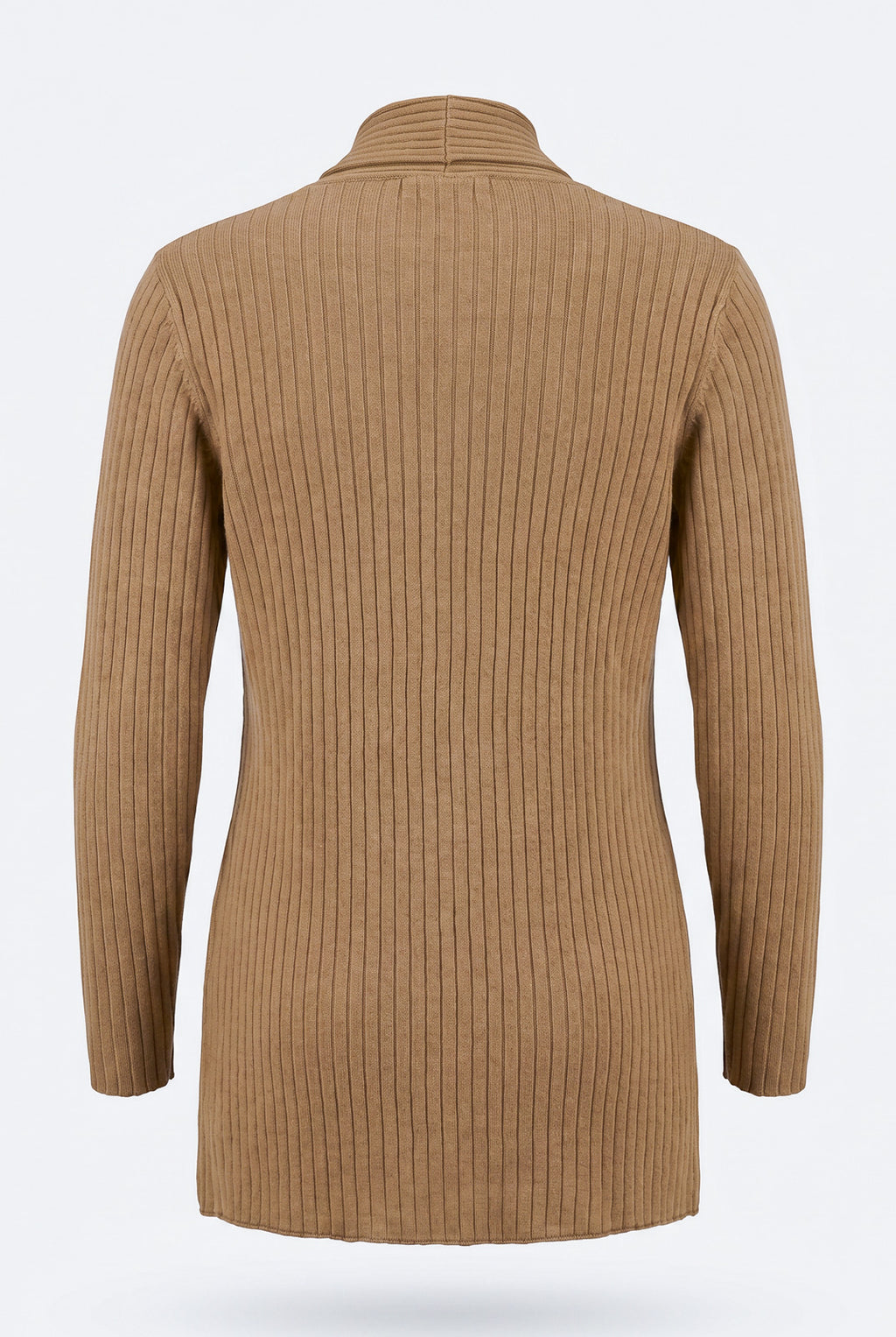 Cardigan  feminino longo de malha com bolsos 61283
