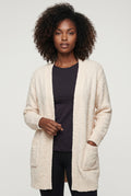Cardigan longo feminino tricot com bolso 61290