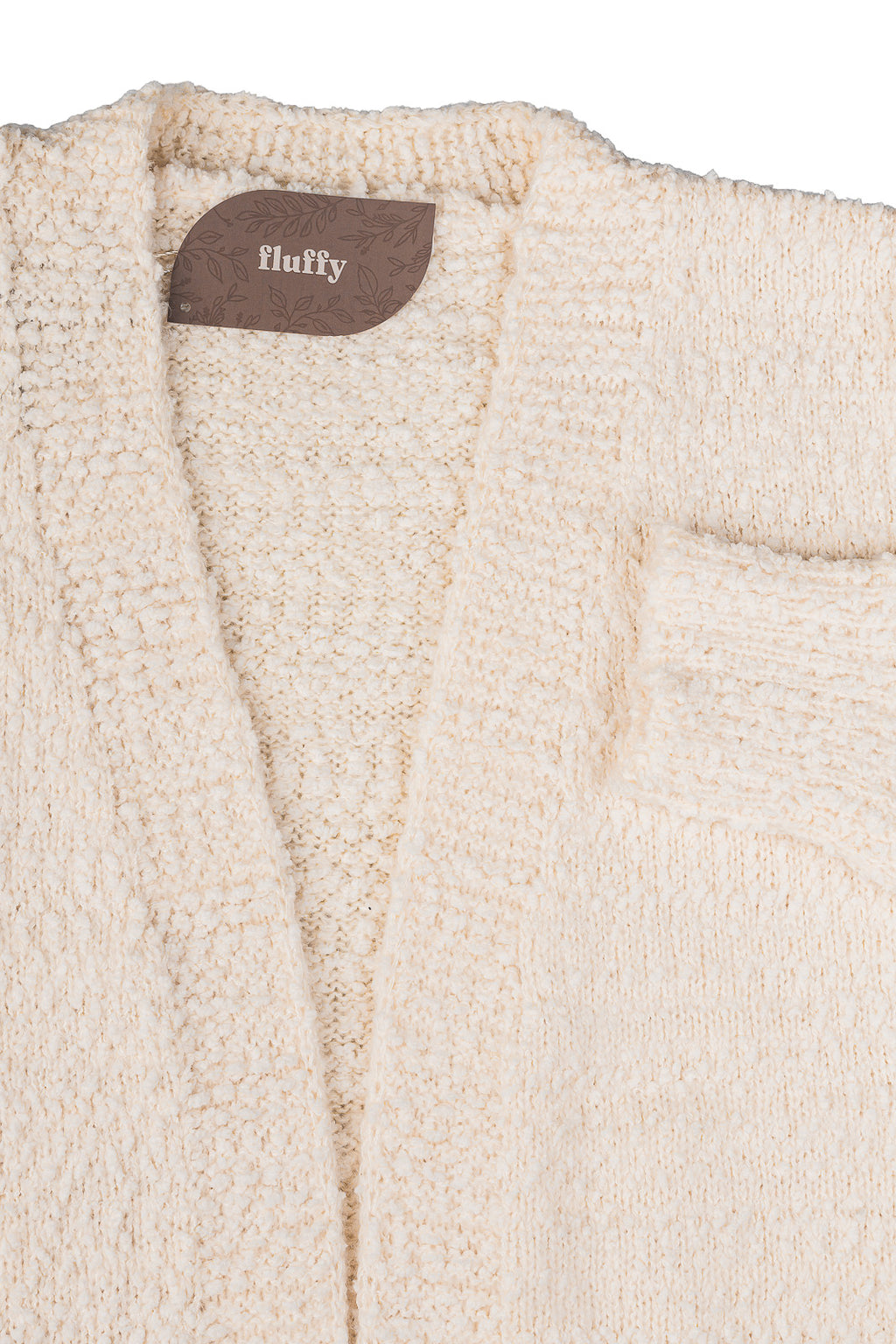 Cardigan longo feminino tricot com bolso 61290