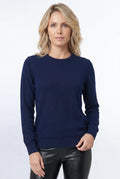 Blusa feminina malha básica gola redonda 61319