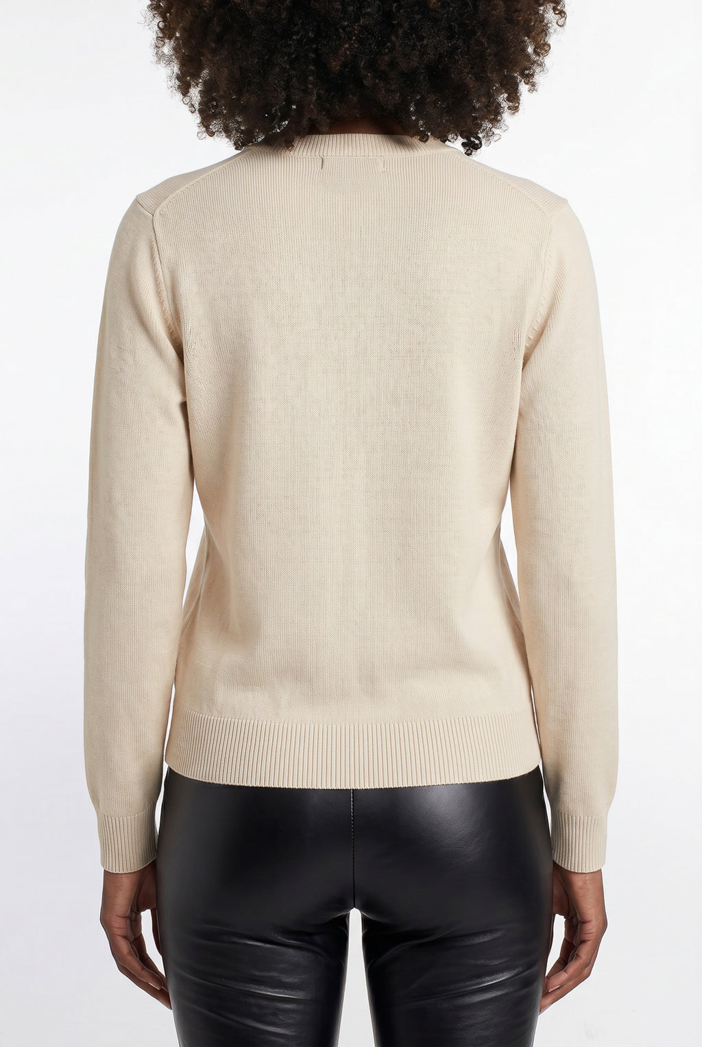 Blusa feminina malha básica gola redonda 61319
