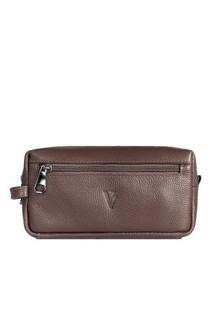 Necessaire masculina em couro floater Daily 10x20x8cm
