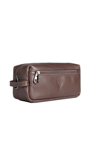 Necessaire masculina em couro floater Daily 10x20x8cm