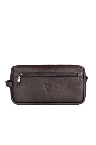 Necessaire masculina em couro floater Daily 10x20x8cm