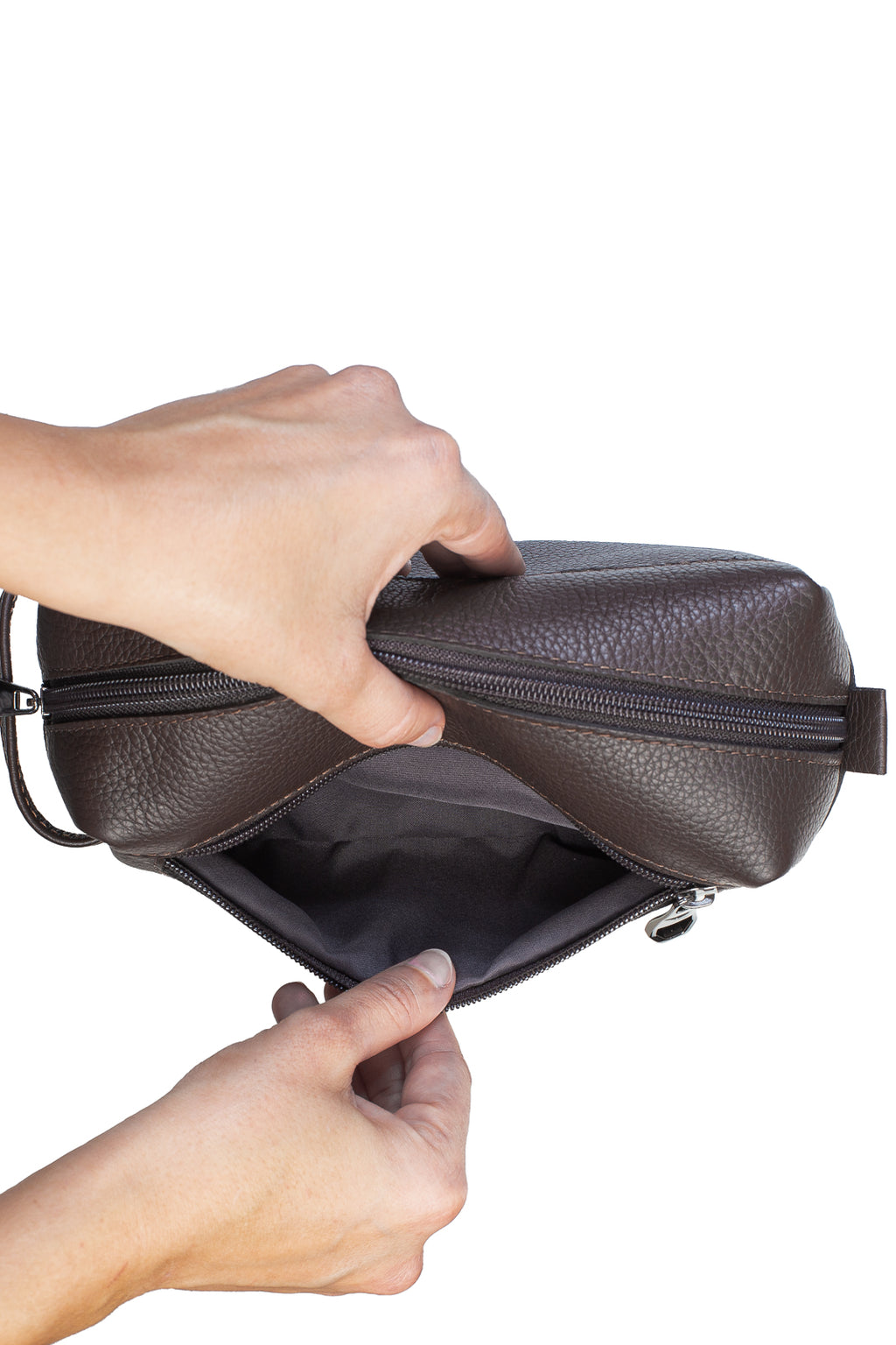 Necessaire masculina em couro floater Daily 10x20x8cm - Enluaze