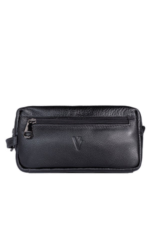 Necessaire masculina em couro floater Daily 10x20x8cm