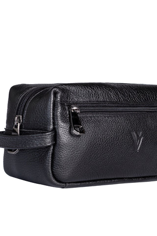 Necessaire masculina em couro floater Daily 10x20x8cm