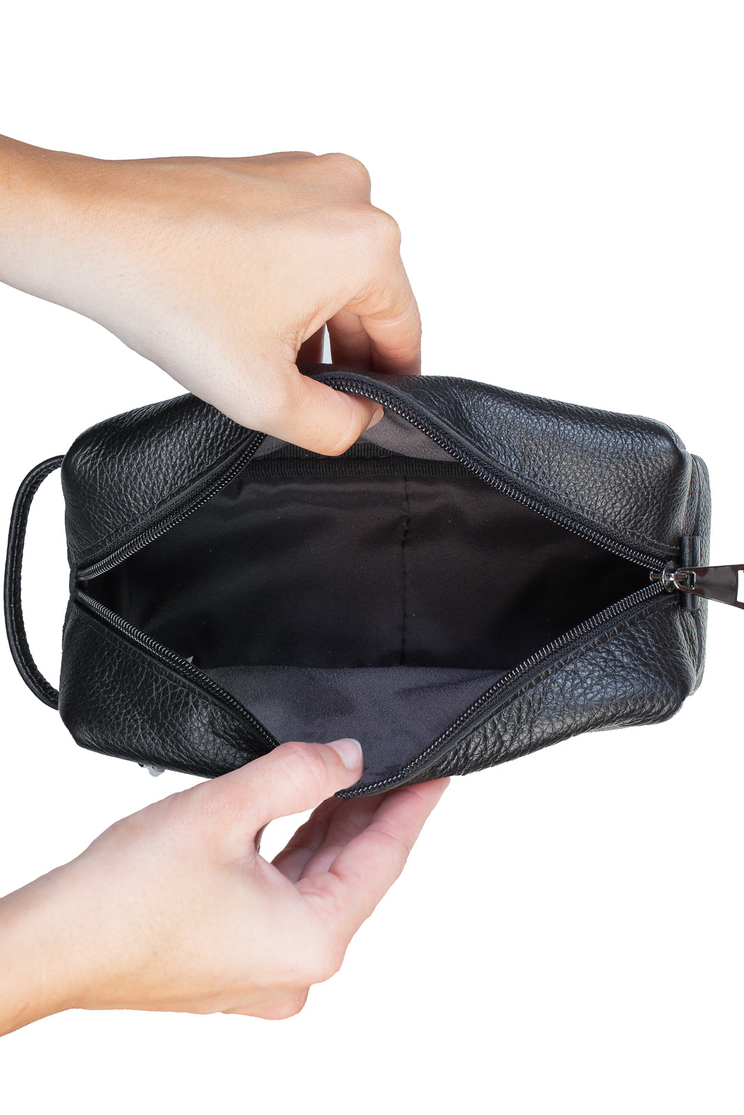 Necessaire masculina em couro floater Daily 10x20x8cm - Enluaze