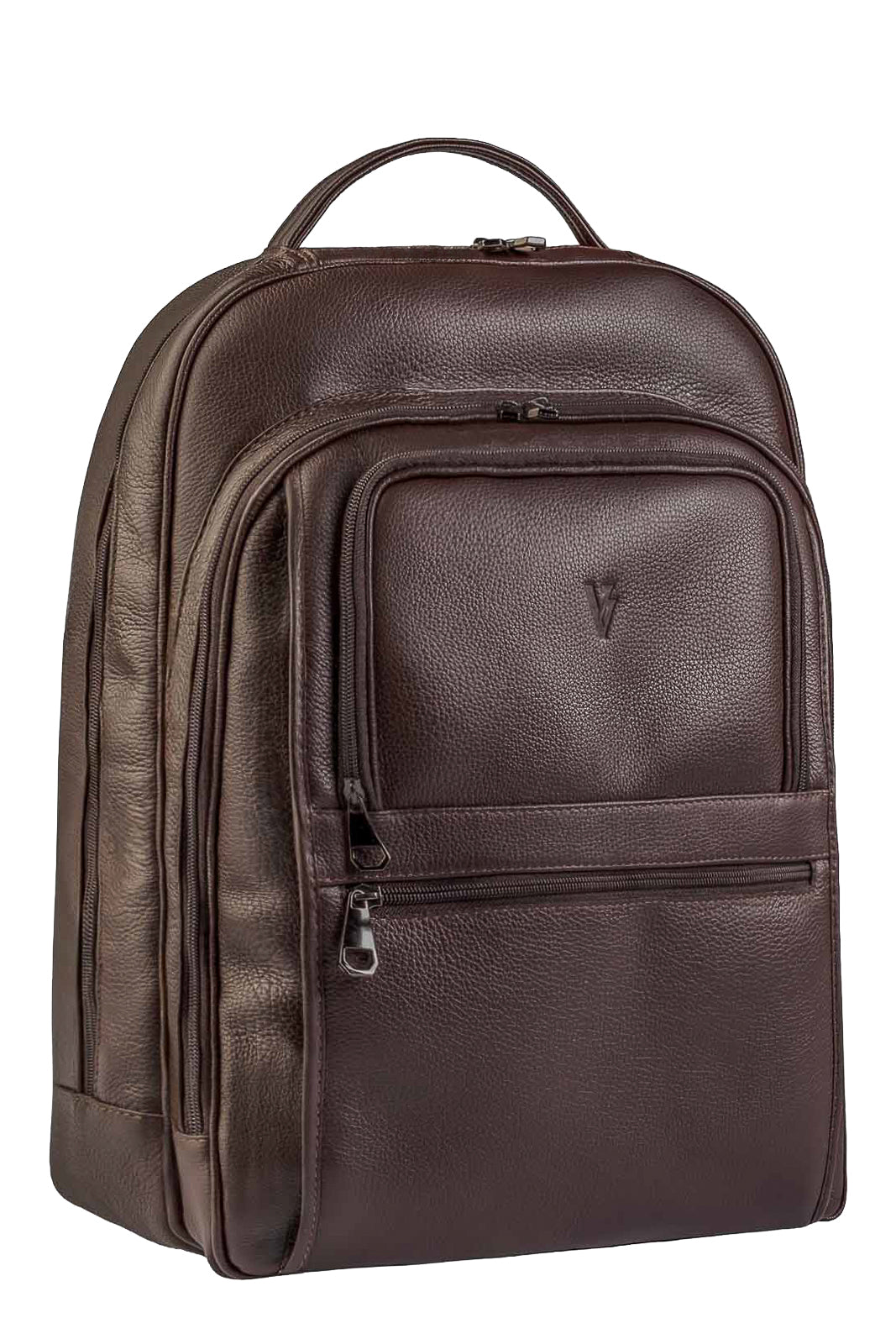 Mochila masculina de couro floater para notebook 17" Arthur