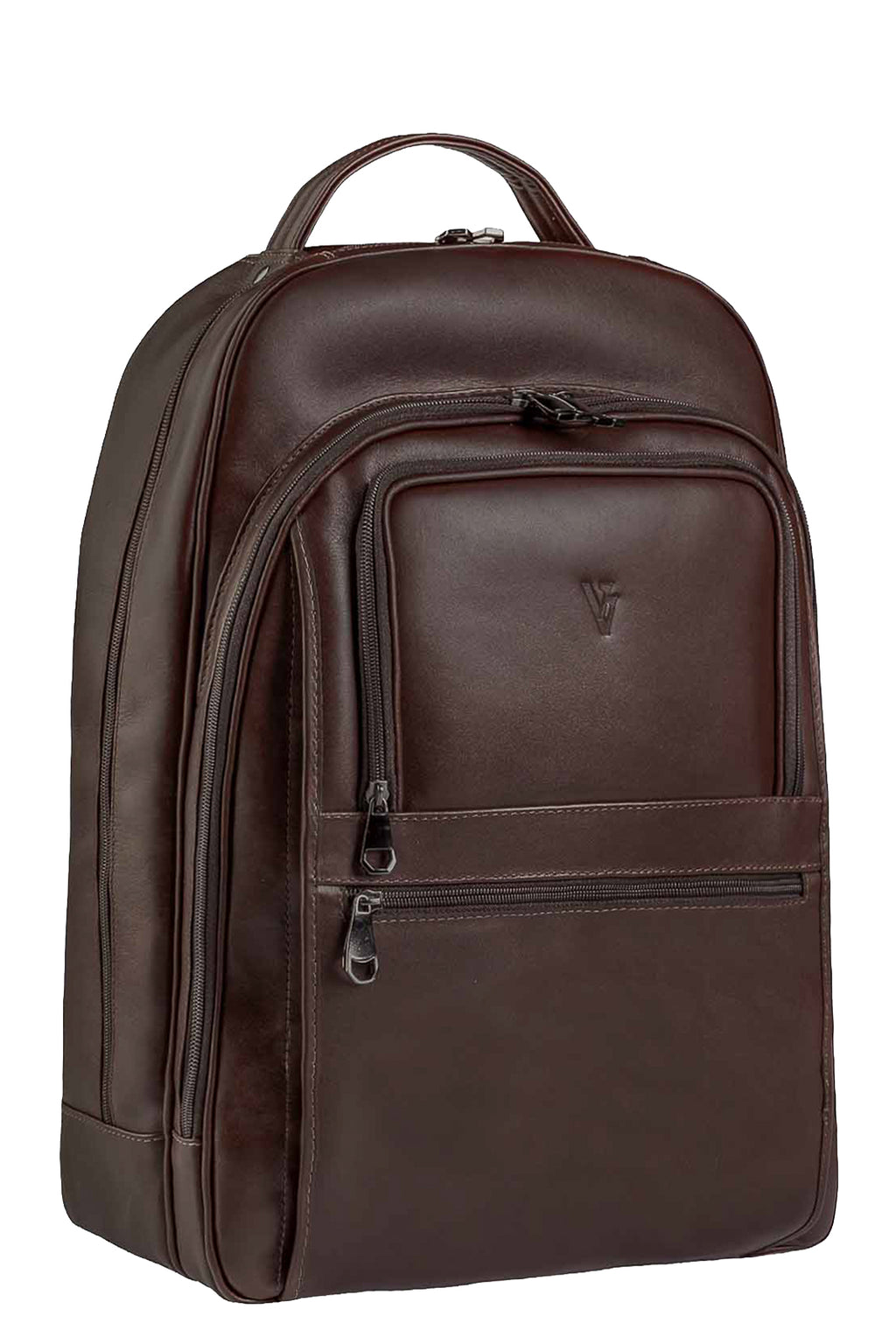 Mochila masculina de couro italiano para notebook 17" Arthur