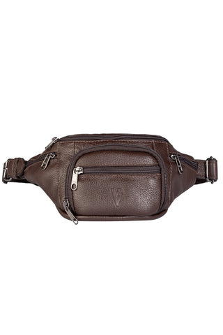 Pochete masculina de couro floater David