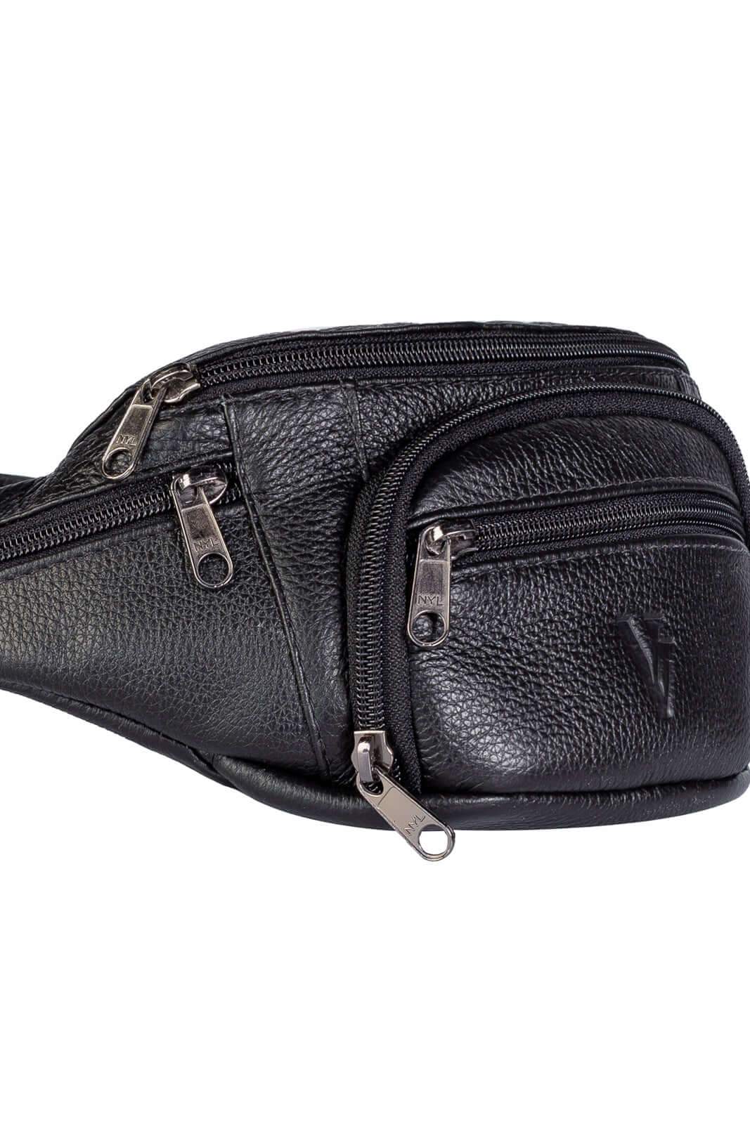 Pochete masculina de couro floater David - Enluaze